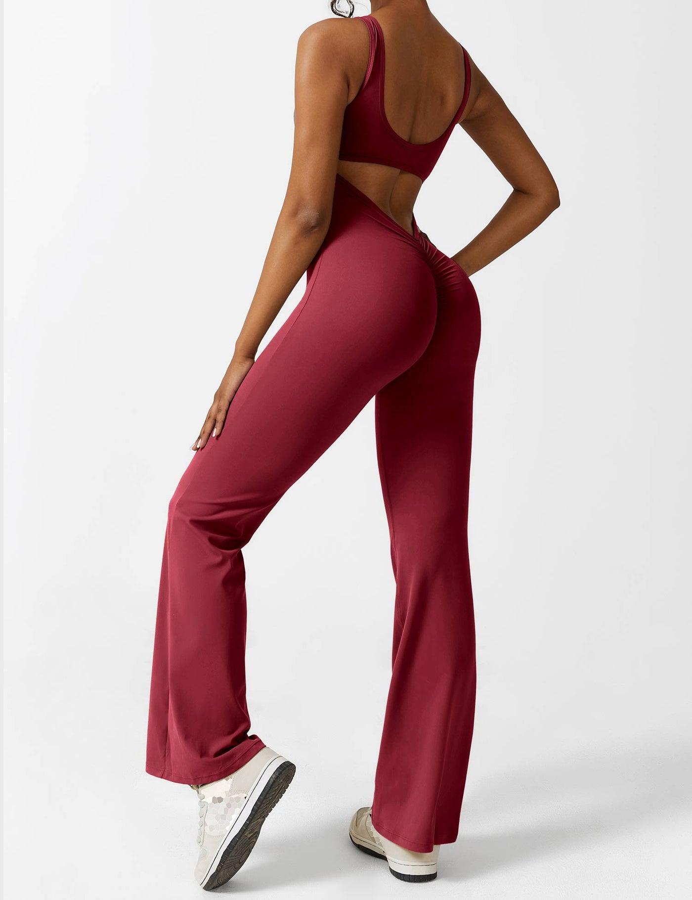 Nyla™ V-Back Flared Jumpsuit