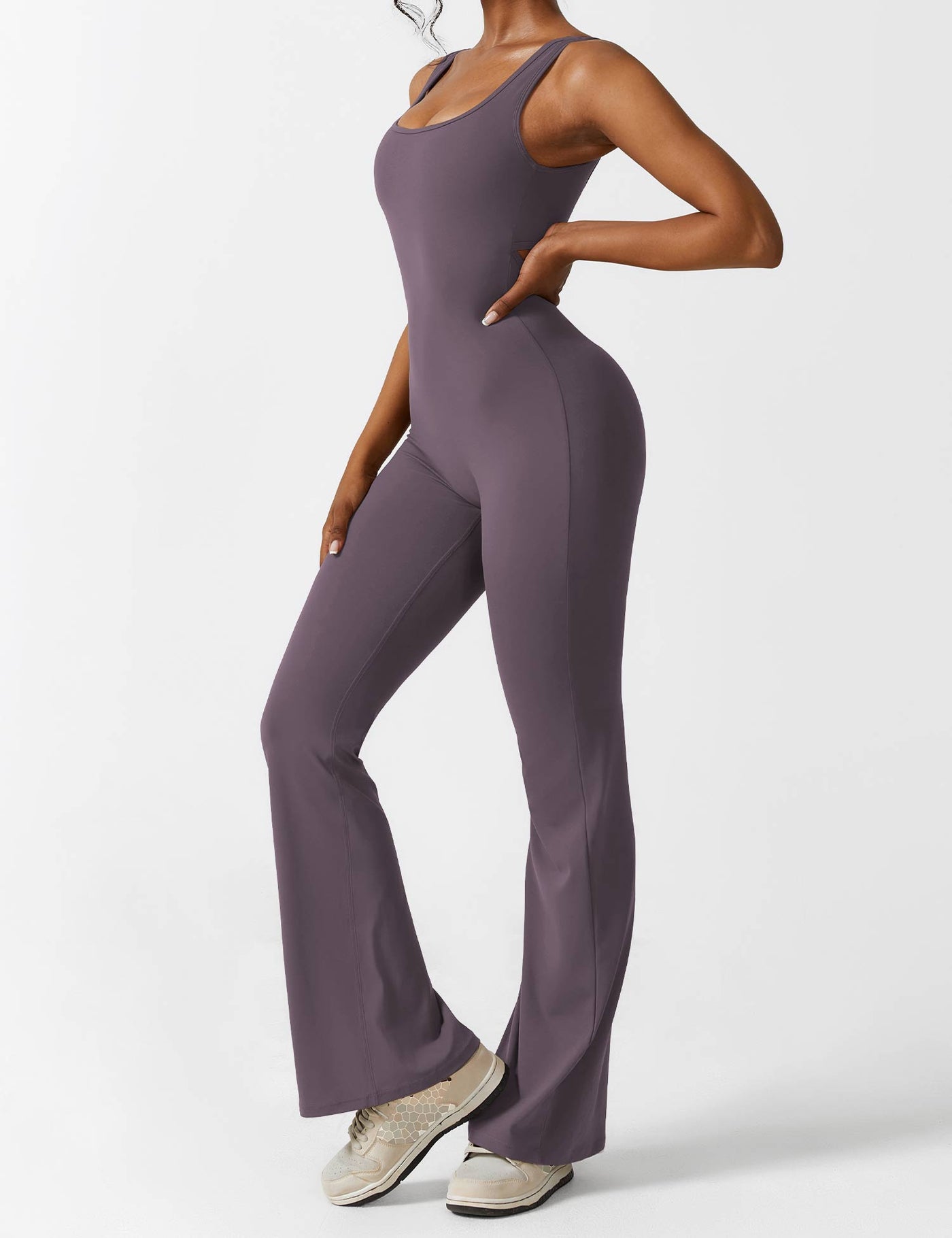 Nyla™ V-Back Flared Jumpsuit