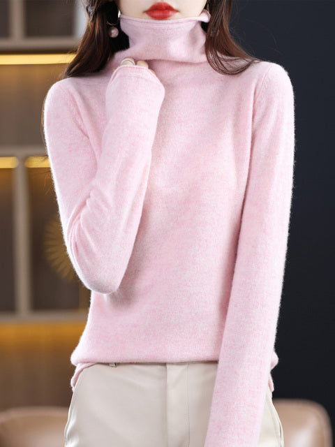 Audrey™ 100% Pure Wol Rollkragenpullover