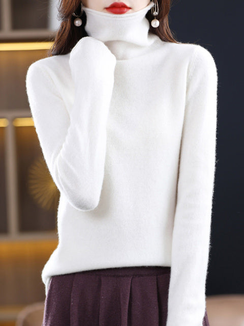 Audrey™ 100% Pure Wol Rollkragenpullover