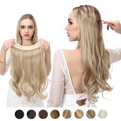 Glimpse® I Secret Hair Unsichtbare Halo-Haarverlängerung